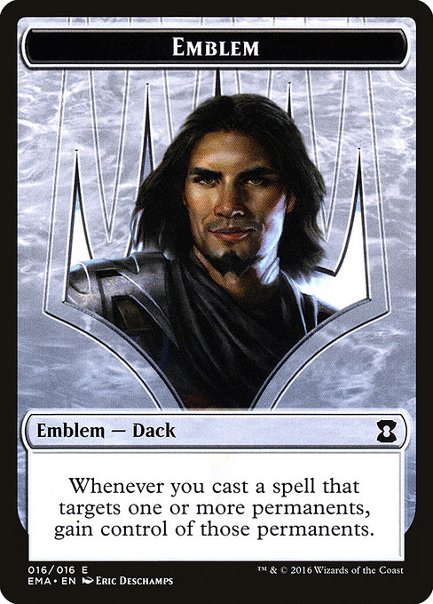 Dack Fayden Emblem from Eternal Masters Tokens
