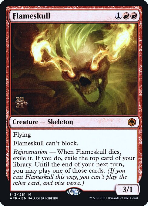 Flameskull from Adventures in the Forgotten Realms Promos
