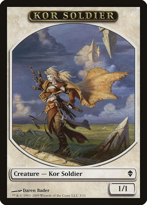 Kor Soldier from Zendikar Tokens
