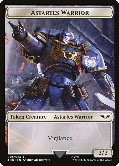 Astartes Warrior from Warhammer 40,000 Tokens
