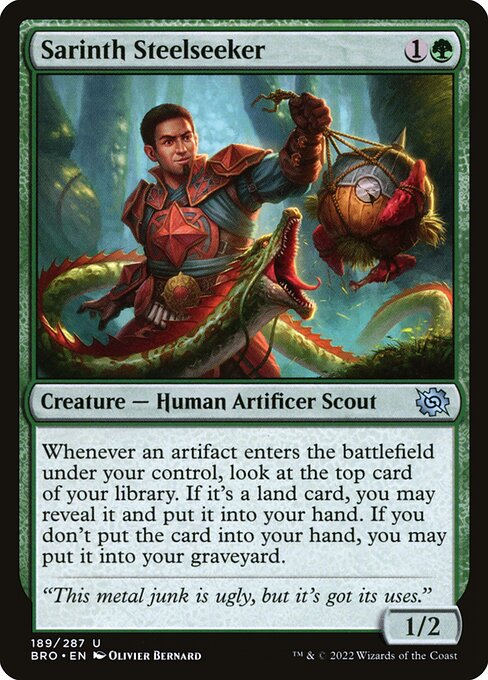 Sarinth Steelseeker highlighted card art