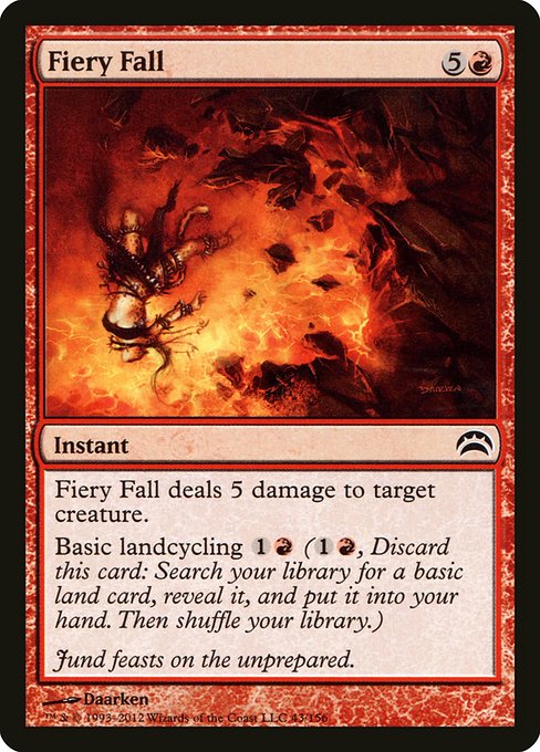 Fiery Fall from Planechase 2012