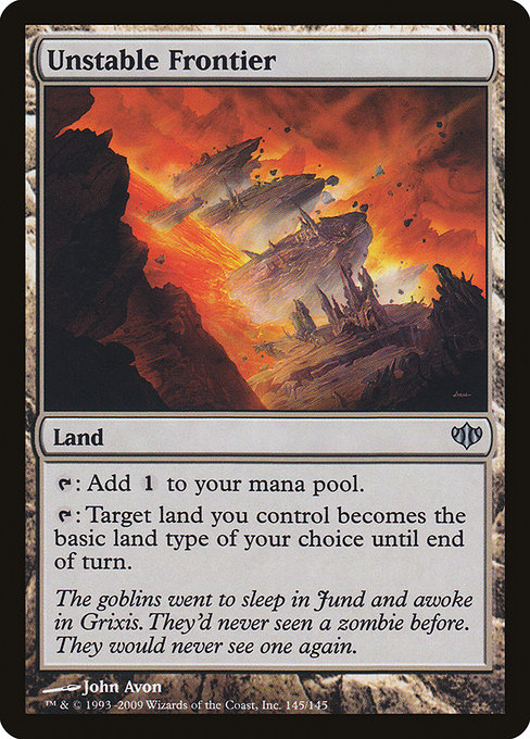 Unstable Frontier from Conflux