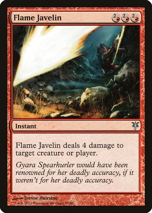 Flame Javelin from Duel Decks: Sorin vs. Tibalt