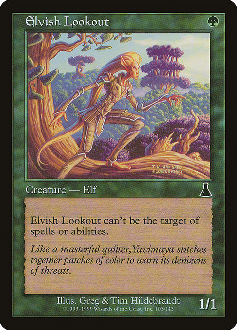 Elvish Lookout highlighted card art