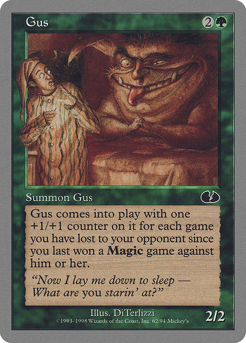 Gus highlighted card art