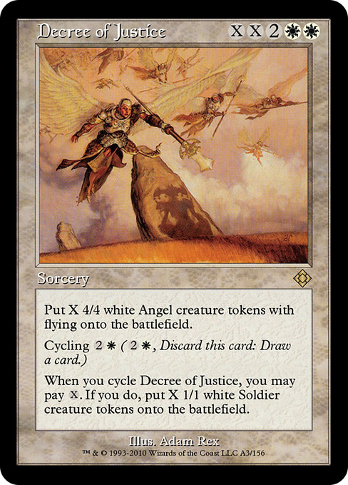 Decree of Justice from Magic Online Theme Decks