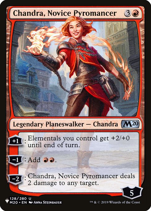 Chandra, Novice Pyromancer highlighted card art