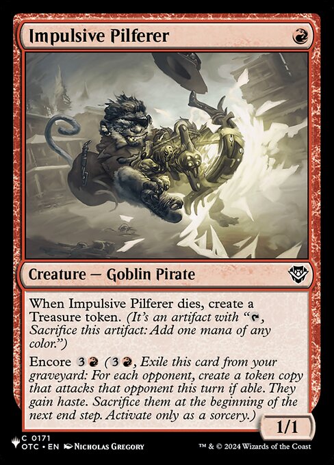 Impulsive Pilferer from The List