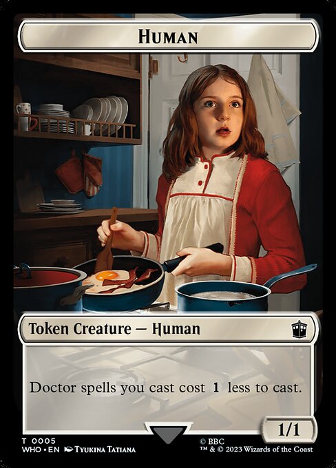 Human from Doctor Who Tokens