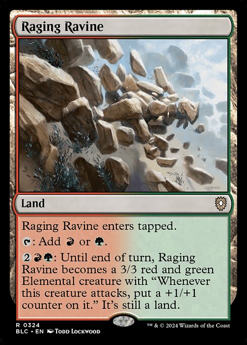 Raging Ravine from Bloomburrow Commander