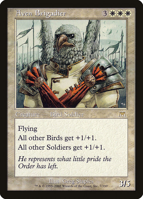 Aven Brigadier highlighted card art