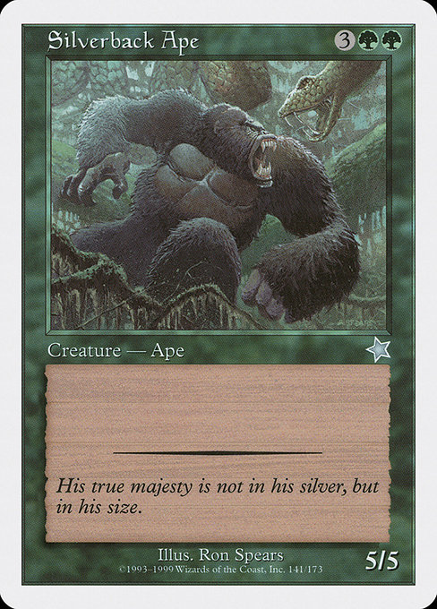 Silverback Ape from Starter 1999
