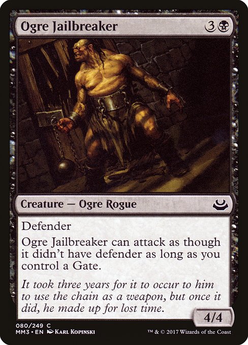 Ogre Jailbreaker highlighted card art