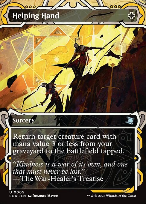Helping Hand highlighted card art
