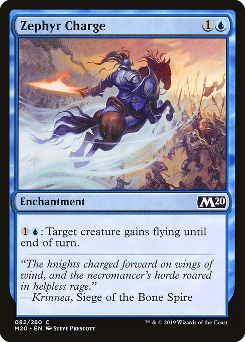 Zephyr Charge highlighted card art