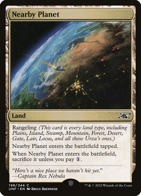 Nearby Planet highlighted card art