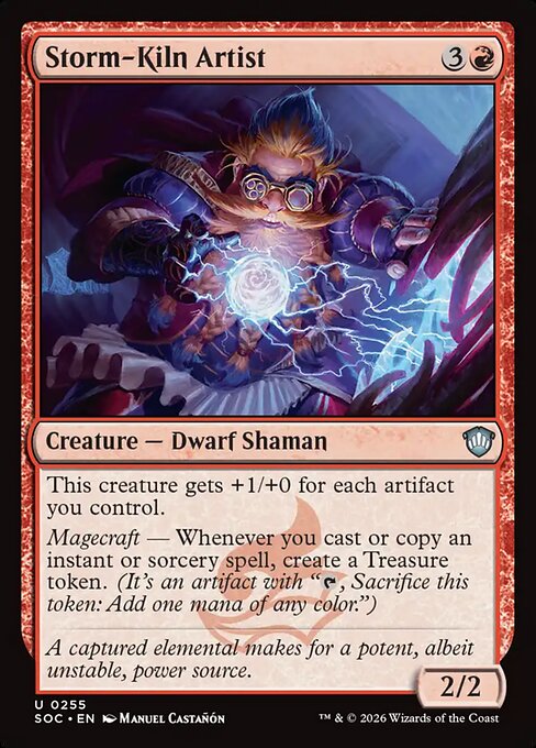 Storm-Kiln Artist from Secrets of Strixhaven Commander