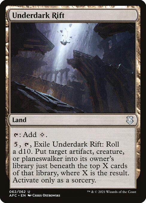 Underdark Rift from Forgotten Realms Commander