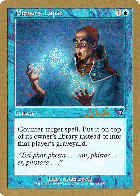 Memory Lapse from World Championship Decks 2002