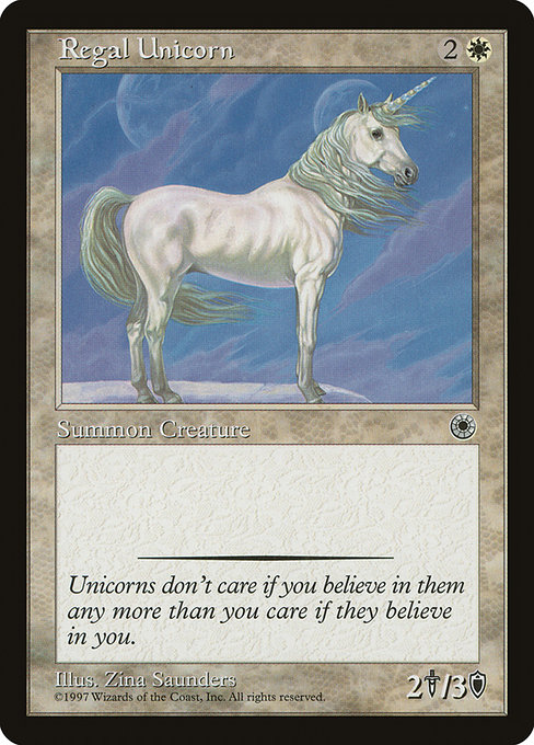 Regal Unicorn from Portal