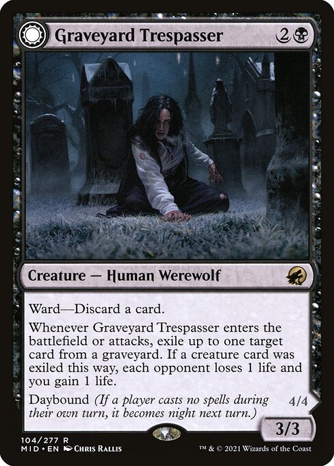Graveyard Trespasser // Graveyard Glutton from Innistrad: Midnight Hunt