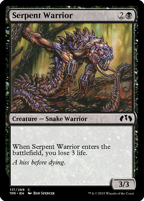 Serpent Warrior highlighted card art