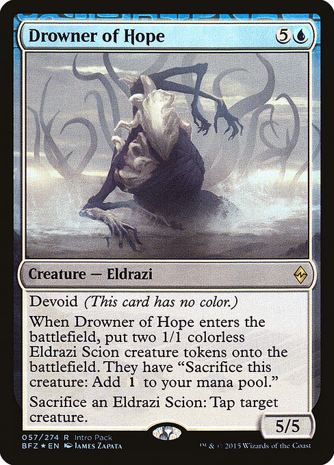 Drowner of Hope from Battle for Zendikar Promos