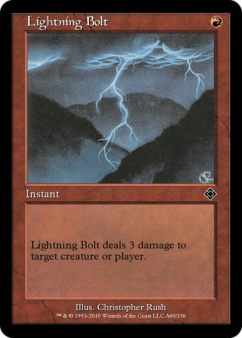 Lightning Bolt from Magic Online Theme Decks