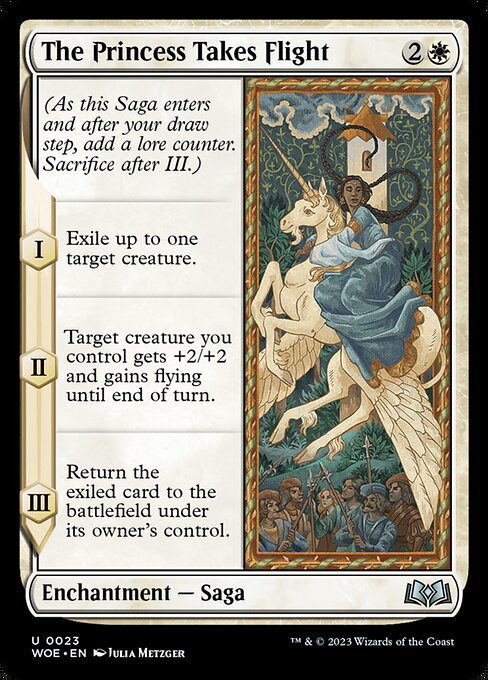 The Princess Takes Flight highlighted card art