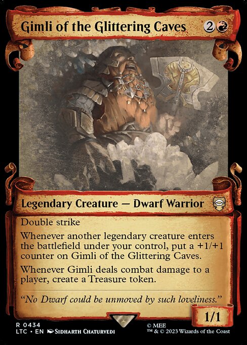 Gimli of the Glittering Caves highlighted card art