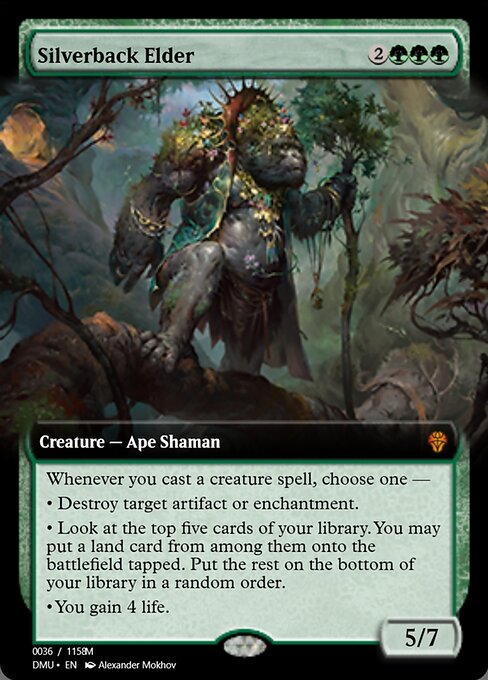 Silverback Elder highlighted card art