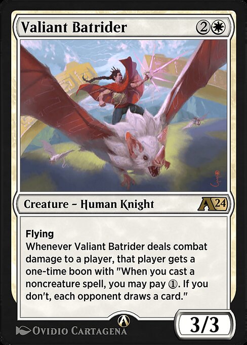Valiant Batrider highlighted card art