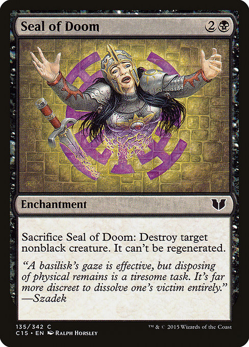 Seal of Doom from Commander 2015