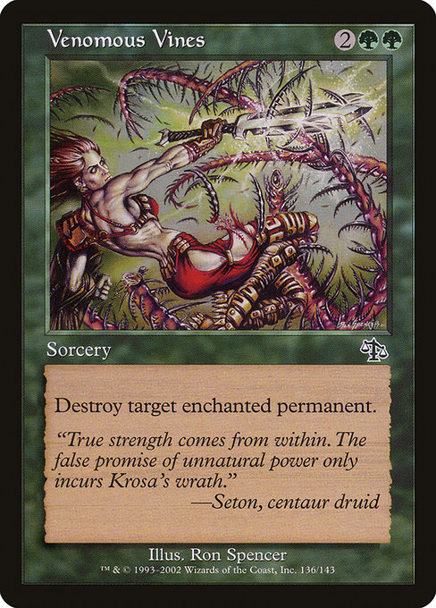 Venomous Vines highlighted card art