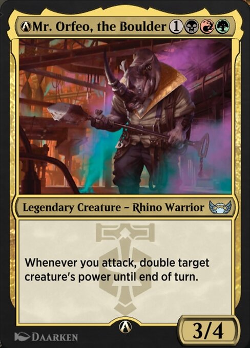 A-Mr. Orfeo, the Boulder highlighted card art