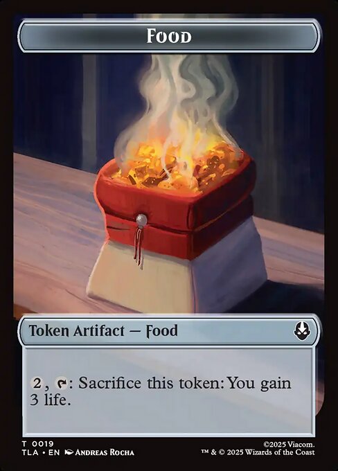 Food from Avatar: The Last Airbender Tokens