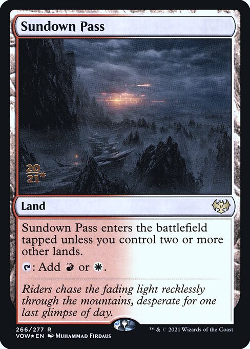 Sundown Pass from Innistrad: Crimson Vow Promos