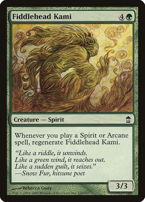 Fiddlehead Kami highlighted card art