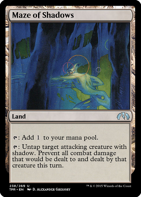 Maze of Shadows highlighted card art