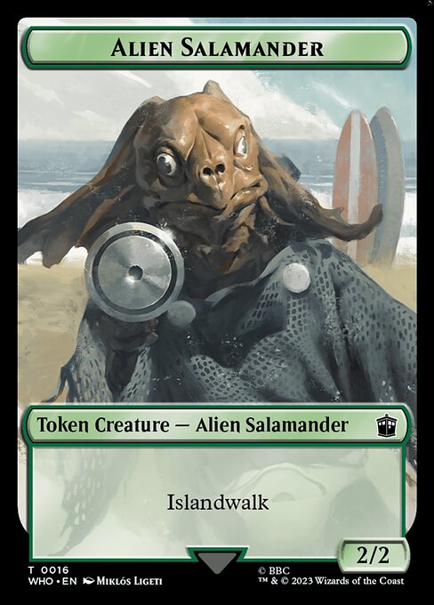 Alien Salamander from Doctor Who Tokens