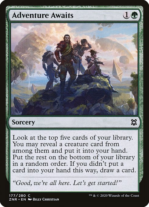 Adventure Awaits from Zendikar Rising