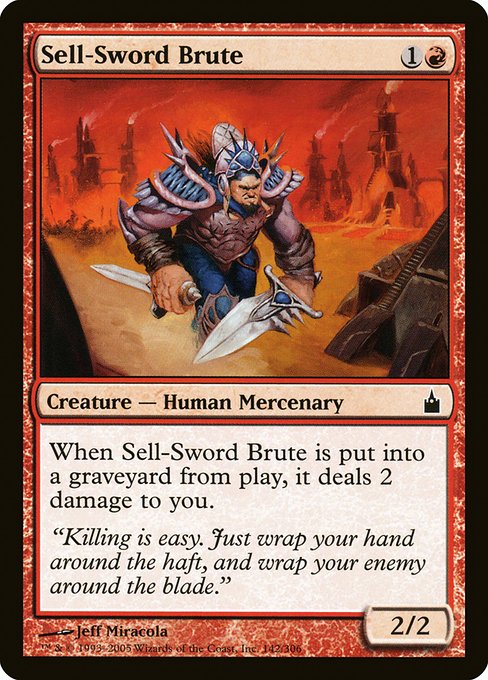 Sell-Sword Brute highlighted card art