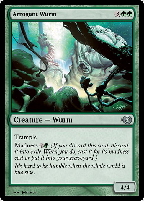 Arrogant Wurm from Magic Online Promos