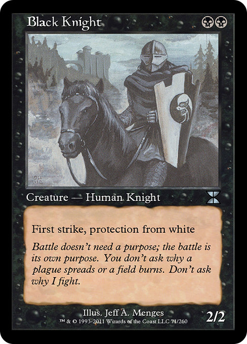 Black Knight from Masters Edition IV