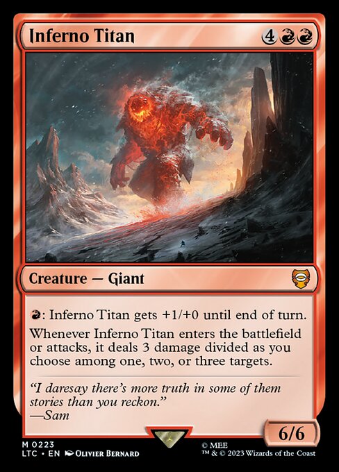 Inferno Titan from Tales of Middle-earth Commander