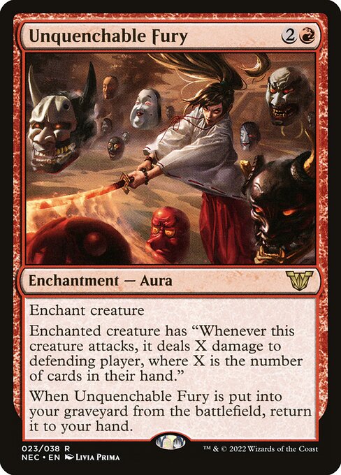 Unquenchable Fury from Neon Dynasty Commander