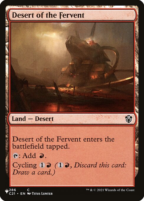 Desert of the Fervent from The List