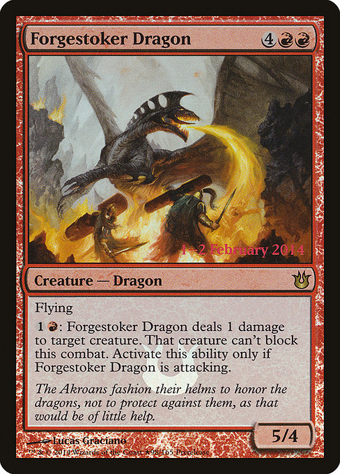 Forgestoker Dragon from Born of the Gods Promos