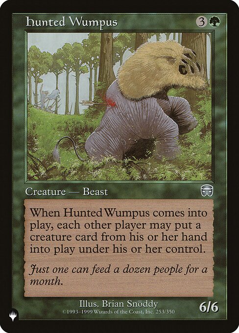 Hunted Wumpus highlighted card art